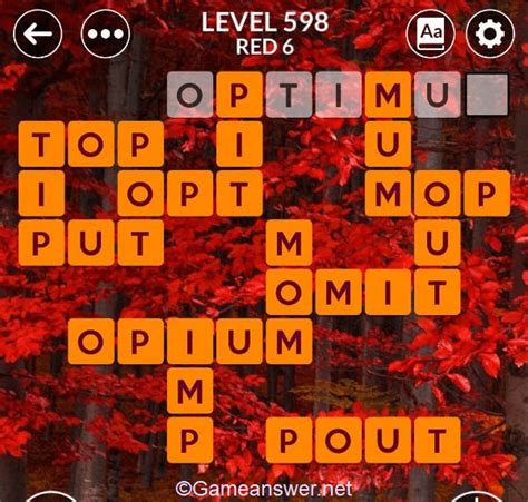 Wordscapes Level 598 Answers [ + Bonus Words ] .
